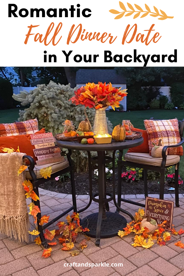 Romantic date in your backyard.