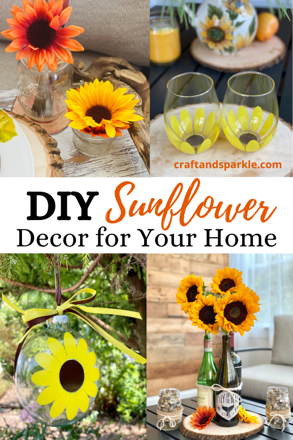Decorate your home with beautiful sunflower projects.