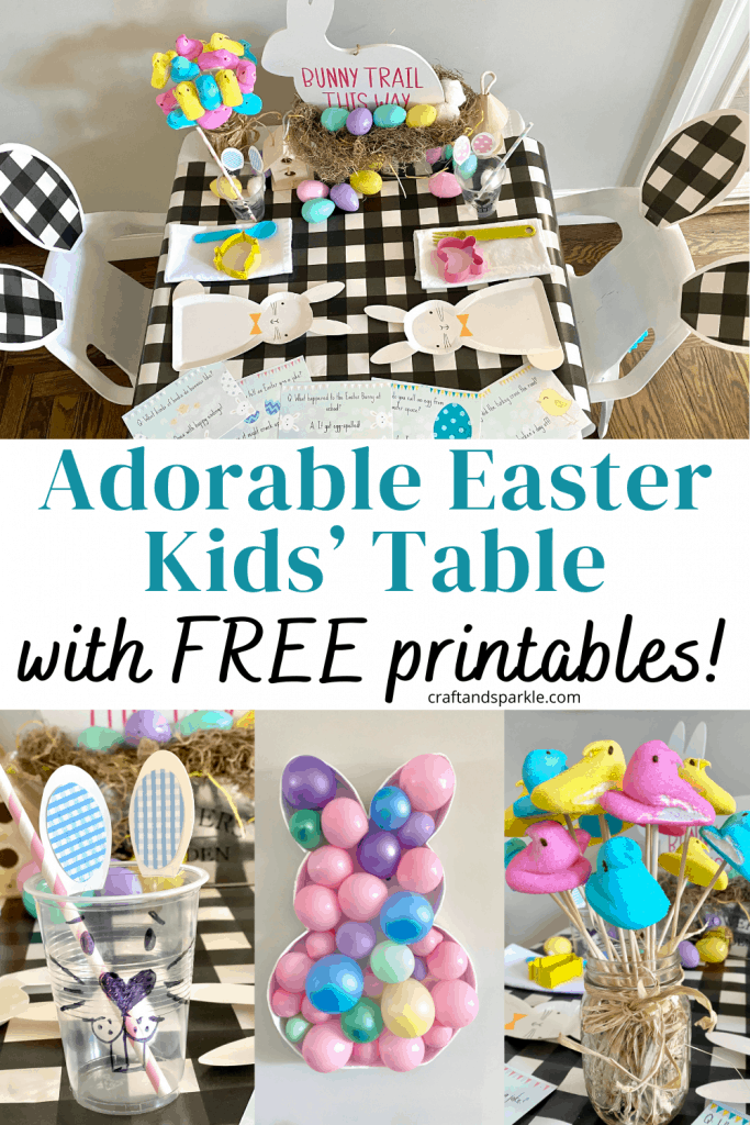 spring tablescape for kids