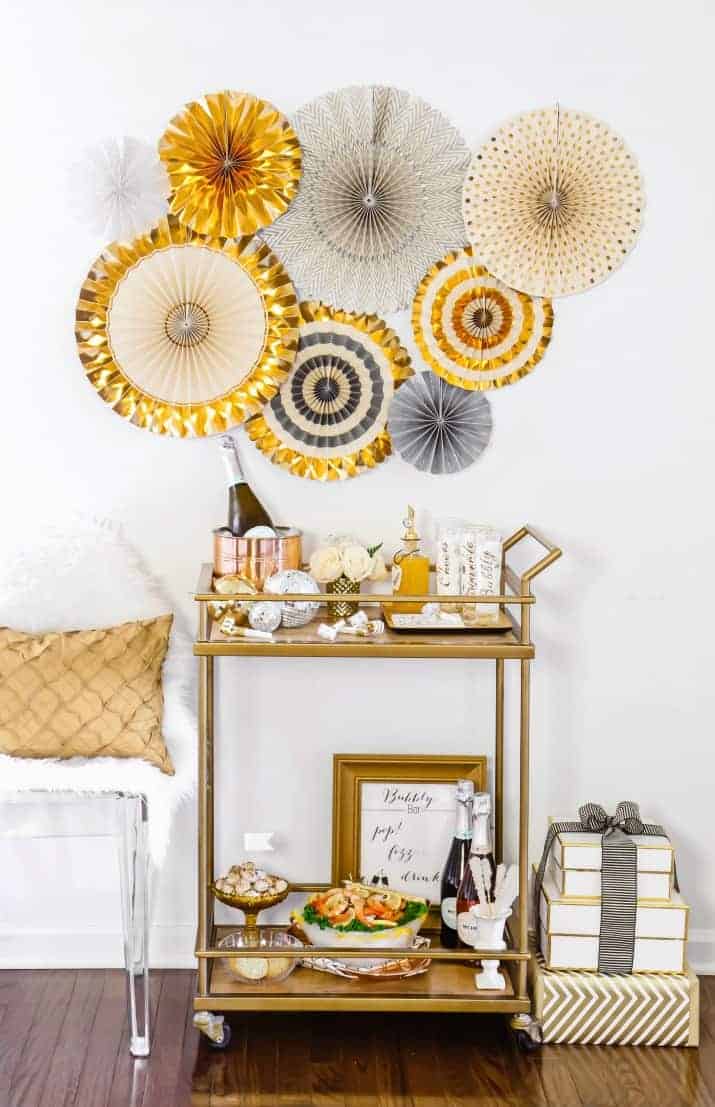 Super Stylish New Year’s Eve Bar Ideas Craft and Sparkle