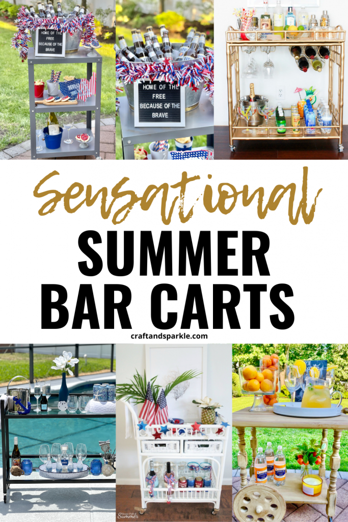 summer bar cart ideas